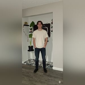 H&M REGULAR FIT-SHIRT COLOR LIGHT BEIGE